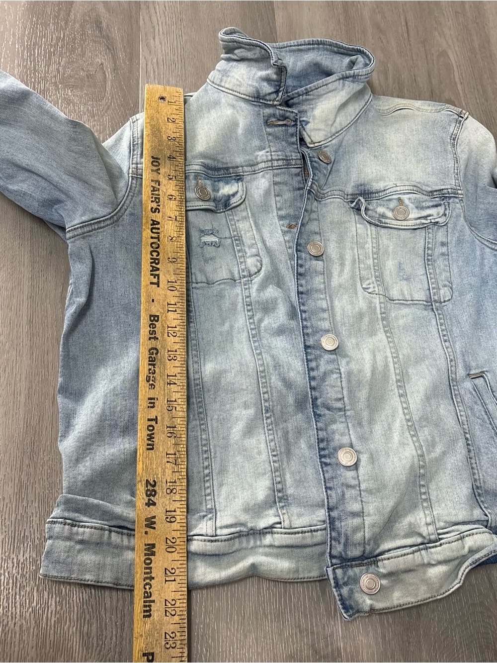 Lauren Conrad Light Wash Denim Jean Jacket Casual Classic Women’s Size XXL - Picture 6 of 7
